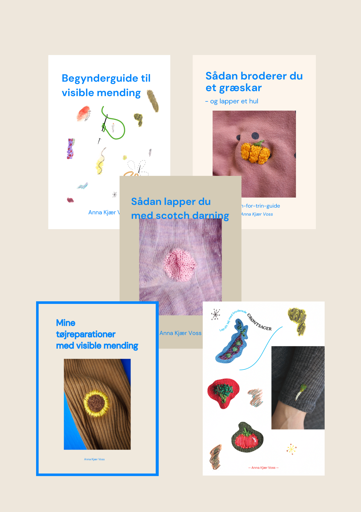 Pakke med alle mine e-bøger om visible mending