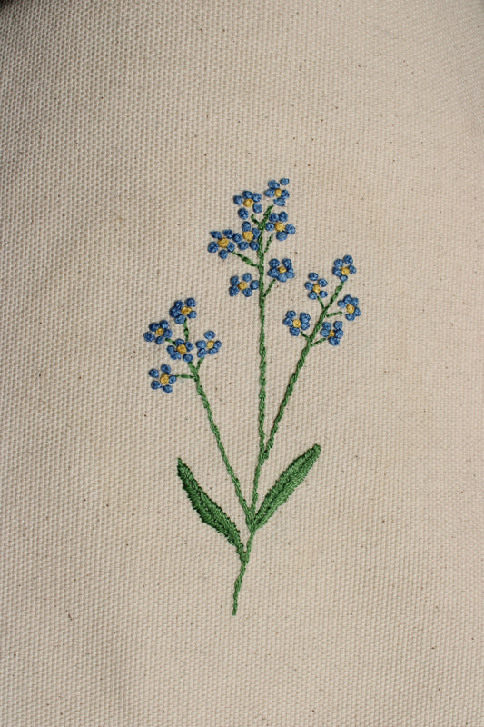 Blomsterbroderi - Video-kursus i broderi og visible mending - Forglemmigej
