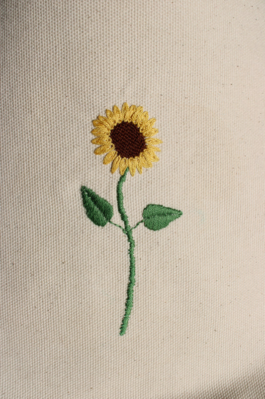 Blomsterbroderi - Video-kursus i broderi og visible mending - Solsikke