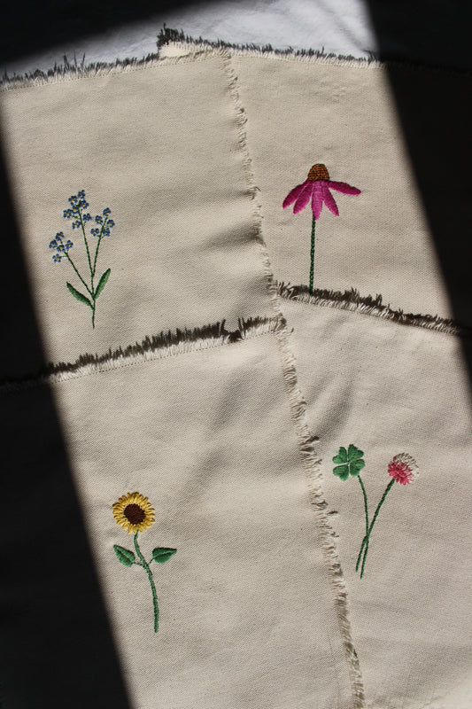 Blomsterbroderi - Video-kursus i broderi og visible mending med blomstermotiver