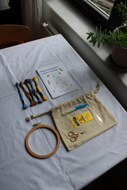 Broderi- og lappekit til sommerferien - Alt du skal bruge